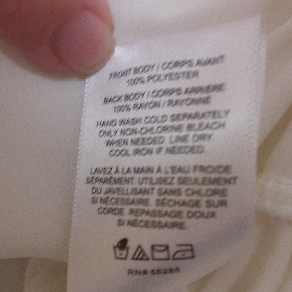 Express Ivory Button-Front Blouse - image 6